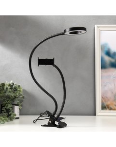 Настольная лампа 16283 1 LED USB черный Risalux