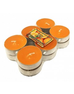 Свечи ароматические круглые Марокканский апельсин 12 шт Kukina raffinata