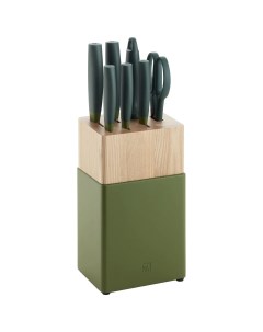 Набор кухонных ножей now s 53050 220 зелёный 8 пр Zwilling