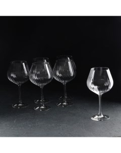 Набор бокалов для вина Виола 6 шт 570 мл хрустальное стекло Crystal bohemia