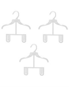 Вешалка для детской одежды ВС 14 255х5мм белая набор 3 шт Valexa