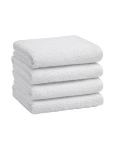 Полотенце махровое банное белое плотность 500 70х140 5 штук Hotel текстиль