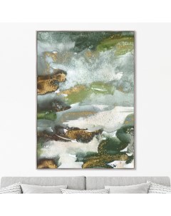 Репродукция картины на холсте River from a birds eye view Размер картины 145х105см Картины в квартиру