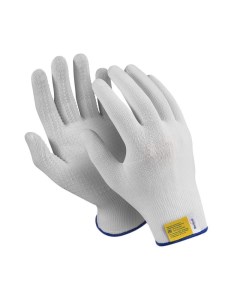 Перчатки Specialist Микрон защитные белые нейлон и ПВХ 10 пар в упаковке Manipula