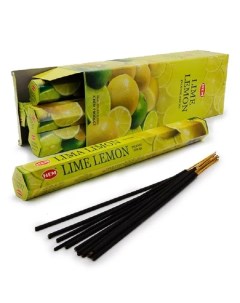 Благовония Лайм Лимон Lime Lemon ароматические палочки 20 шт Hem