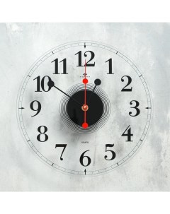 Часы настенные серия Интерьер Стиль 3 d 30 см прозрачные открытая стрелка микс Рубин