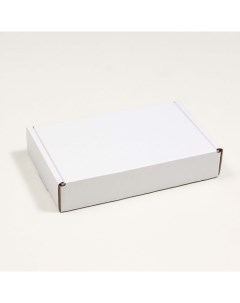 Коробка самосборная белая 26 5 x 16 5 x 5 см Nobrand