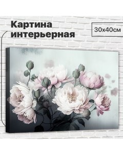 Картина Цветы пастель 30х40 см L0356 Добродаров