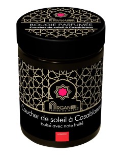 Ароматическая свеча Bougie Parfumee Сoucher De Soleil A Casablanca 160г Argan oil