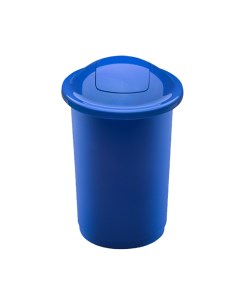 Контейнер для мусора 50 л Top bin синий с плавающей крышкой Plafor