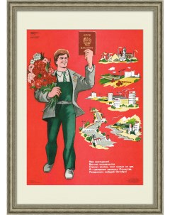 Советский паспорт плакат СССР Rarita