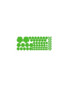 Интерьерная наклейка Цветочная россыпь зеленый Fachion stickers