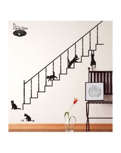 Интерьерная наклейка Кошки на лестнице Fachion stickers