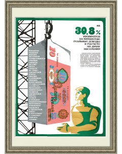 Реальные доходы Советский плакат Rarita
