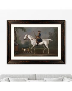 Репродукция картины в раме Sir Roger Burgoyne Riding Badger 1740г Размер 60 5х80 5см Картины в квартиру