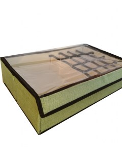 Короб для хранения с ячейками и прозрачной крышкой 44х27х11 см Ripoma