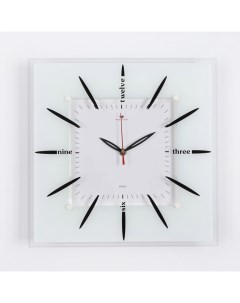 Часы настенные серия Классика Абстракция 35 х 35 см Рубин