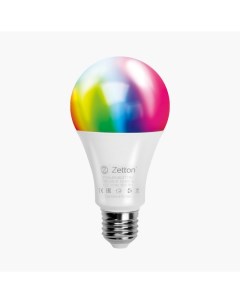 Умная лампа LED RGBW Smart Wi Fi Bulb E27 10Вт ZTSHLBRGBE271RU коробка Zetton