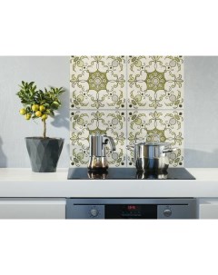 Наклейка на кухонный фартук Плитка с орнаментом Голландия 24 шт 15х15 см Paintingstock