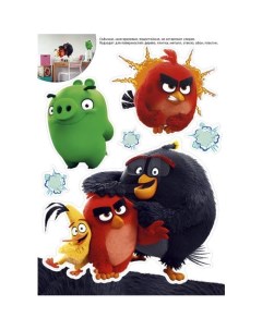 Наклейки декоративные Арт Дизайн Angry Birds для интерьера Арт и дизайн
