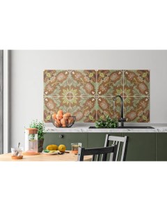 Наклейка на стену Плитка с растительным узором Голландия 24 шт 20х20 см Paintingstock