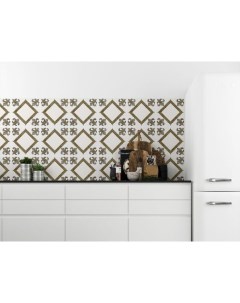 Наклейка на кухонный фартук Плитка с орнаментом Голландия 24 шт 10х10 см Paintingstock