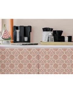 Наклейка на кухонный фартук Плитка с орнаментом Голландия 12 шт 10х10 см Paintingstock