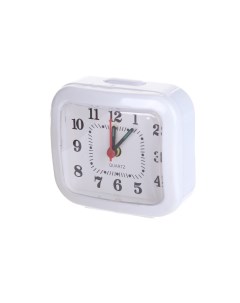 Часы Quartz часы будильник прямоугольные 8x7 5 см белые PF TC 004 Perfeo