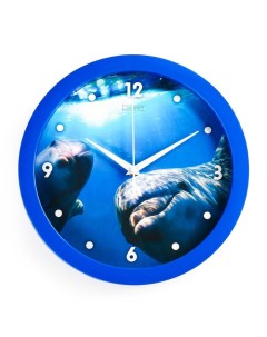Часы настенные Животный мир Дельфин плавный ход d 28 см Соломон