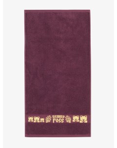 Полотенце махровое Золотая Дубрава бордового цвета 40х70 Великоросс