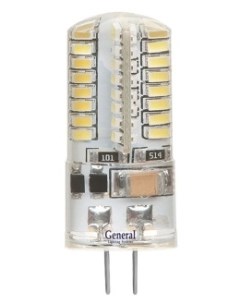 Лампа светодиодная G4 3Вт 12В SMD 4500К нейтральный General