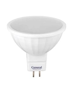 Лампа светодиодная MR16 GU5 3 8Вт 4500K нейтральный General