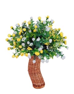 Искусственная цветочная композиция в плетеной вазе Holodilova