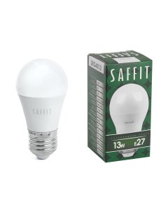 Светодиодная лампа E27 13W 4000K белый SBG4513 55161 Saffit