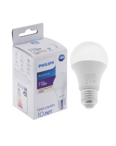 Лампа светодиодная Ecohome Bulb 830 E27 11 Вт 3000 К 900 Лм груша Philips