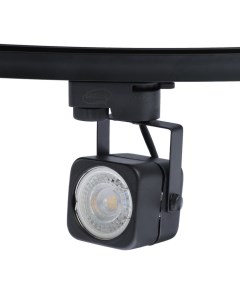 Трековый светильник под лампу Gu10 квадратный корпус черный Luazon lighting