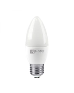 Лампа светодиодная LED СВЕЧА VC 8Вт 230В E27 4000К 720лм 4690612020457 1шт In home