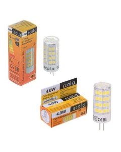 Светодиодная лампа G4 LED 4 0W Corn Micro 220V 2800K 320 градусов G4RW40ELC Ecola