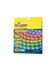 Светодиодная лента NLS 5050RGB60 80300 5 м разноцветный RGB Navigator