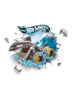 Наклейка интерьерная с 3D эффектом Mattel Hot Wheels Хот Вилс Priority