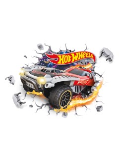 Наклейка интерьерная с 3D эффектом Mattel Hot Wheels Хот Вилс Priority