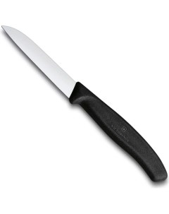 Нож Swiss Classic для очистки овощей лезвие 8 см черный 6 7403 Victorinox