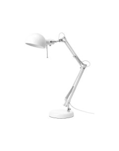 Настольная рабочая лампа регулируемая ИКЕА FORSA белая 304 391 17 Ikea
