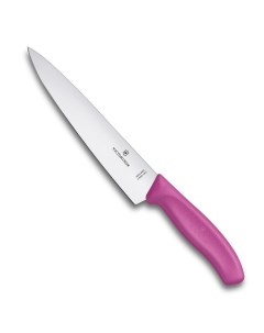 Нож разделочный лезвие 19 см розовый в картонном блистере Victorinox