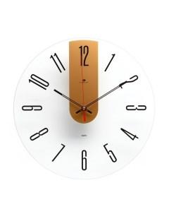 Часы настенные серия Интерьер Стиль плавный ход d 39 см Рубин