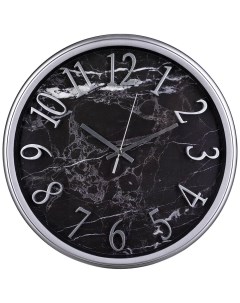 Часы Настенные Кварцевые Lovely Home Диаметр 36 см Темный Мрамор Lefard