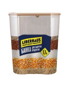 Банка для сыпучих продуктов 1 7 л Liberhaus