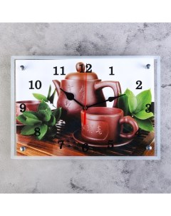 Часы настенные серия Интерьер Японский чайный набор 25х35 см Сюжет