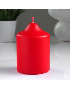 Свеча классическая 7х10 см красная Aroma home