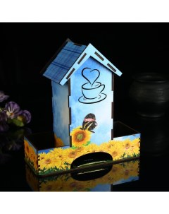 Чайный домик с отсеками для хранения Желтые цветы Nobrand